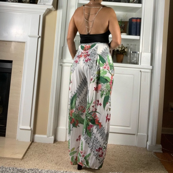 Jealous Tomato Tropical Pallazzo Pants, M - Picture 10 of 10